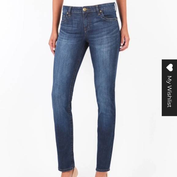 Kut from the Kloth Denim - Kut from the Kloth Stevie Straight Leg Jeans, admiration wash, size 14